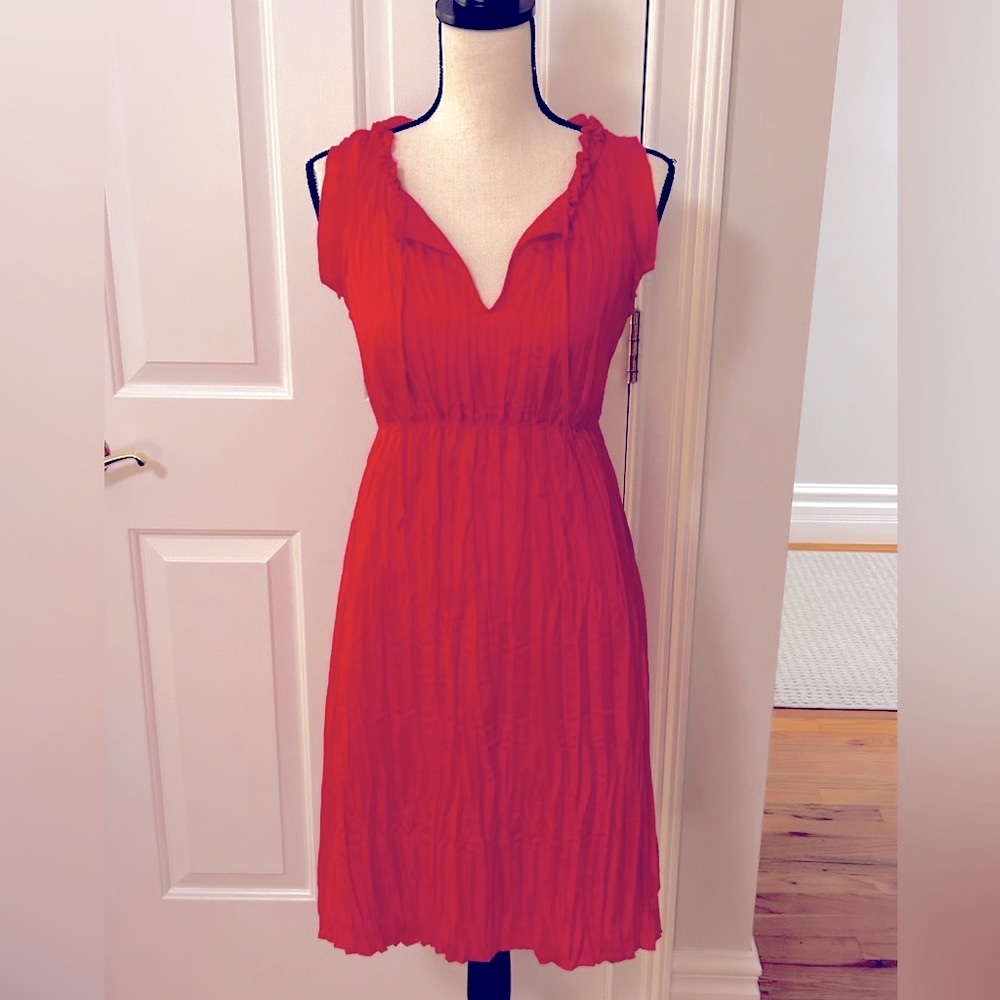 EUC Calypso St Barts pink 💯 silk dress size small